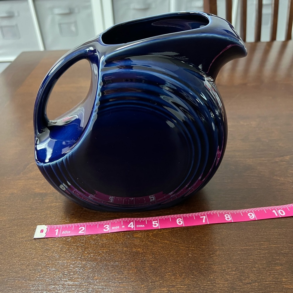 Fiestaware Pitcher Cobalt Blue - Picture 7 of 9
